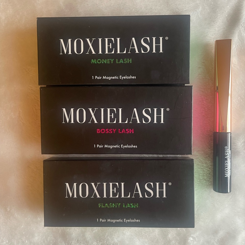 3 Sets of Moxie Lash Magnetic Lashes and Magnetic Eyeliner